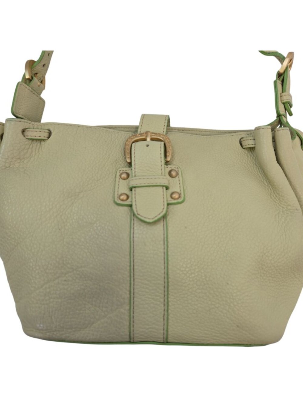 Dooney & Bourke Lime Green Medium Gathered Sac from the Marchesa Collection - Picture 3 of 12